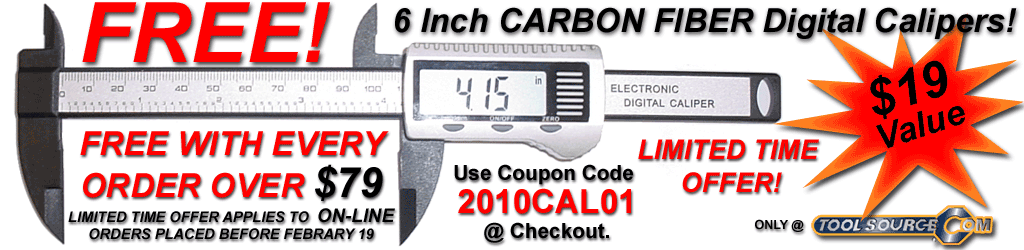 Free Digital Calipers use coupon code 2010cal01