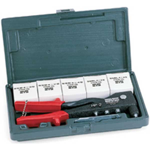 S/S Hand Riveter Kit w/ HP-2 Rivet Tool - 200 Piece