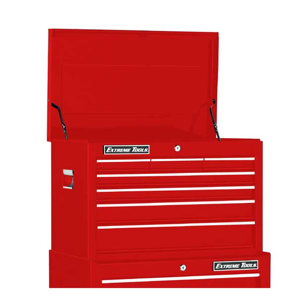 26 Inch 7 Drawer Top Chest - Red