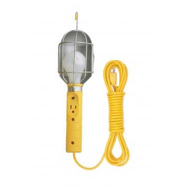 Metal Shield Incandescent Utility Light w/ 18 Gauge Cord