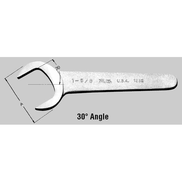 Chrome Service Wrench 30 Deg Angle - 30mm