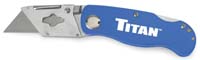 Folding Quick-Change Pocket Utility Knife - Blue