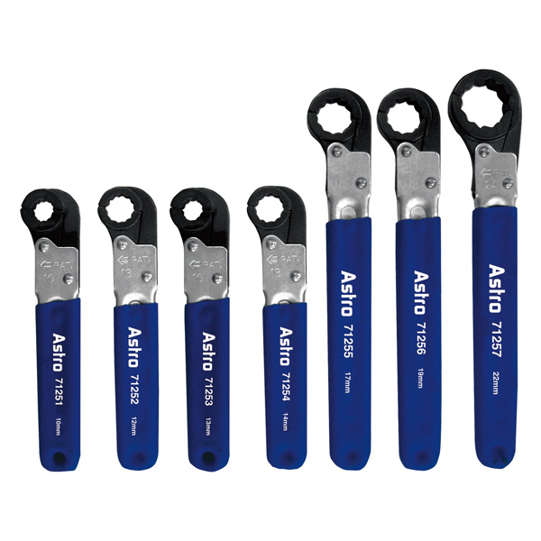 Metric Split Box Ratcheting Wrench Set - 7-Pc