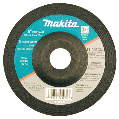 Grinding Wheel - 7 x 1/4 x 7/8 In 10/Pk