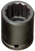 1/2" Drive and 1-1/4" 12-Point Standard Length Impact Socket