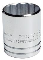 1/2" Drive 1-1/8" 12-Point Standard Length Hand Socket