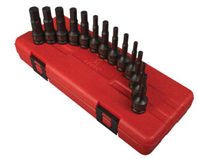 13 Piece 3/8" Drive Fractional & Metric Hex Driver Set