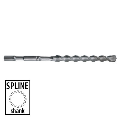 3/8" Spline Shank Bit- 2 Cutter & 4 Cutter