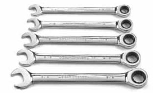 5 Pc. Combination Ratcheting Wrench Set SAE