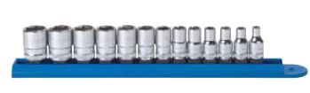 13 Pc. METRIC 6 Pt. Standard Socket Set 1/4" DRIVE