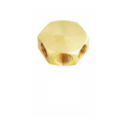 Solid Brass Flat Hex Shape 3 in 1 Air Manifold - 1/4" Female NPT