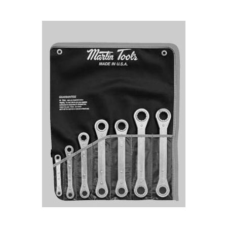 Ratcheting Box Wrench Set - 12 and 6 Point Chrome Finish