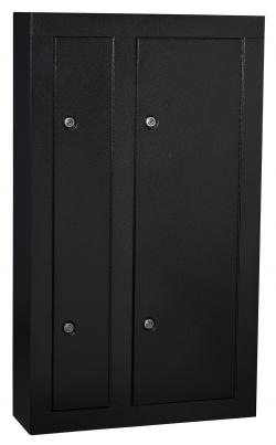 Double Door 8 Gun Case Black