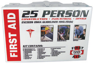 25-Person First-Aid Kit - Metal Box