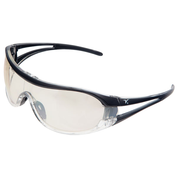 Veratti V6 Safety Glasses Black Frame, Indoor-Outdoor Lens