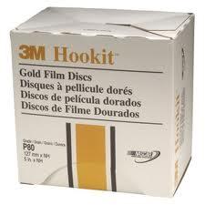 Hookit Gold Film Disc 255L, 5 Inch, 400 Grade 100/Box
