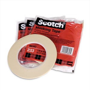 Scotch Automotive Refinish Masking Tape 233, 3 mm Width