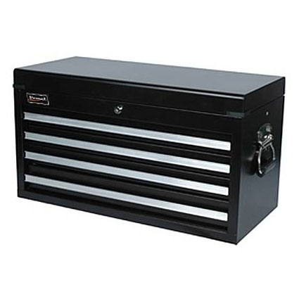 27" Professional Series 4 Drawer Top Chest Black
