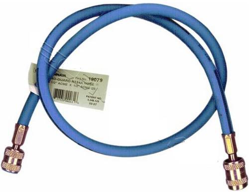 36" Blue Auto Shut-Off Hose R134A