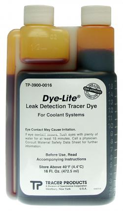 Dye-Lite(R) Coolant / Auto Body Dye (16 oz Twin Neck)