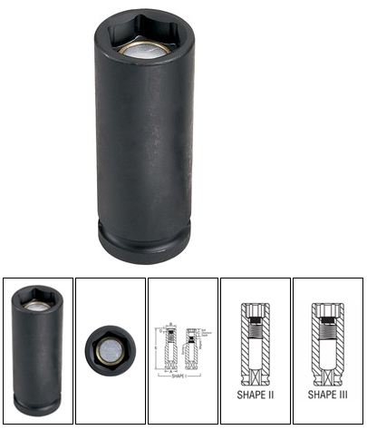 1/2" Drive x 13/16" Magnetic Deep Impact Socket