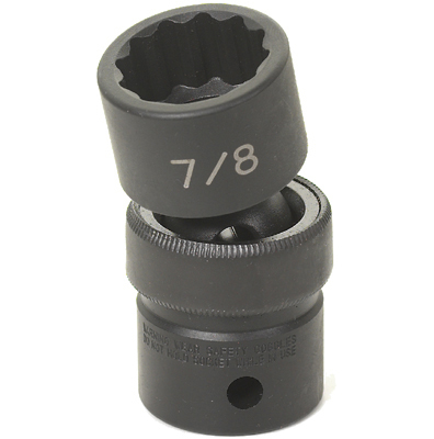 1/2" Drive x 15/16" Standard Impact Swivel Universal Socket- 12