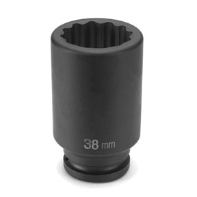 3/4" Drive x 32mm 12-Point Deep Length Metric Impact Socket