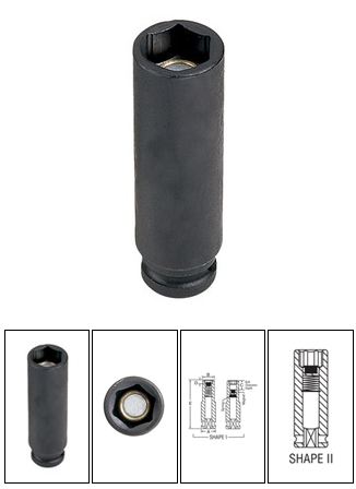 1/4" Surface Drive x 6mm Deep Magnetic Impact Socket