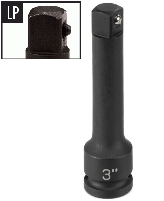 3/8 Inch Drive x 3 Inch Extension w/ Locking Pin