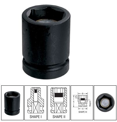 3/8 Inch SAE Magnetic Impact Socket 5/16 Inch