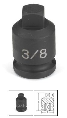 3/8 Inch SAE Square Male Pipe Plug Socket 9/32 Inch