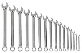 16 Piece Combination Wrench Set, 12 Point, SAE, in Vinyl Pouch (