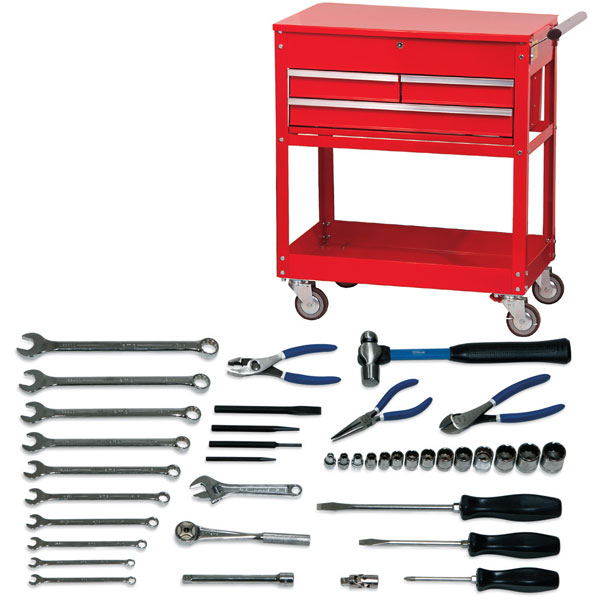 Basic Service Tool Set 41 Pc w Tool Box