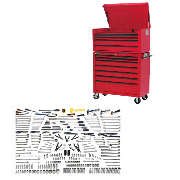 Intermediate Technician's Master Tool Set 317 Pc w Tool Boxes Fr