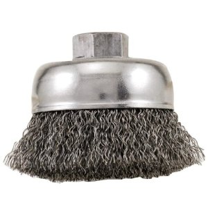 3" Crimped Wire Cup Brush With 5/8" Arbor