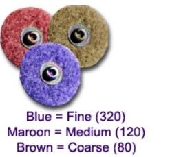 3" Bear-Tex Speed-Lok TR Surface Blending Discs, 120 Grit Medium