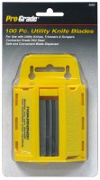 100 Piece Utility Knife Blade Pack with Dispenser