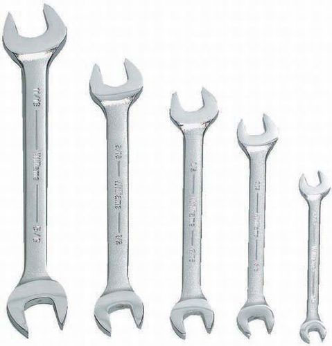 5 pc SAE Double Head Open End Wrench Set