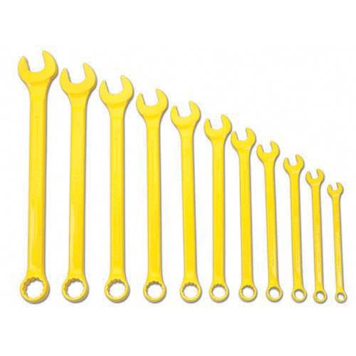11 pc SAE SUPERCOMBO® High Visibilty Yellow Combination Wrench S