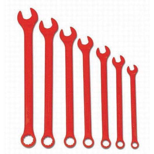 7 pc SAE SUPERCOMBO® High Visibility Red Combination Wrench Set