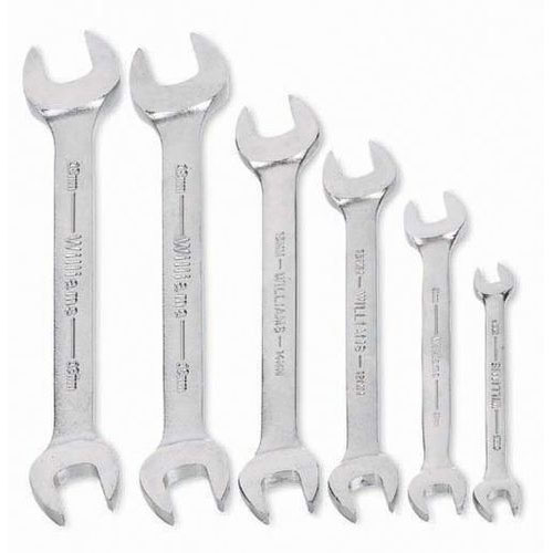 6 pc Metric Double Head Open End Wrench Set