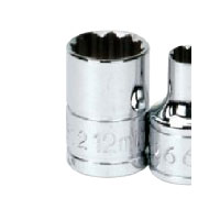 3/8 Inch Drive Chrome Shallow 12 Pt Metric Socket 12mm