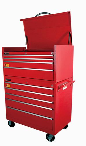 5 Drawer 42" Heavy-Industrial Rollcab Red