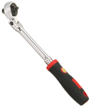 1/4" Drive 72 Teeth Flex Head Ratchet w/ Comfort Grip Handle