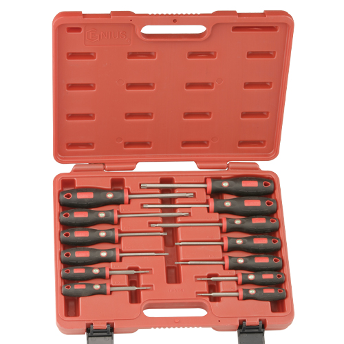 13 Pc Star Screwdriver Set Soft Handle