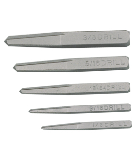 5 Pc Taper Bit Extractor Set