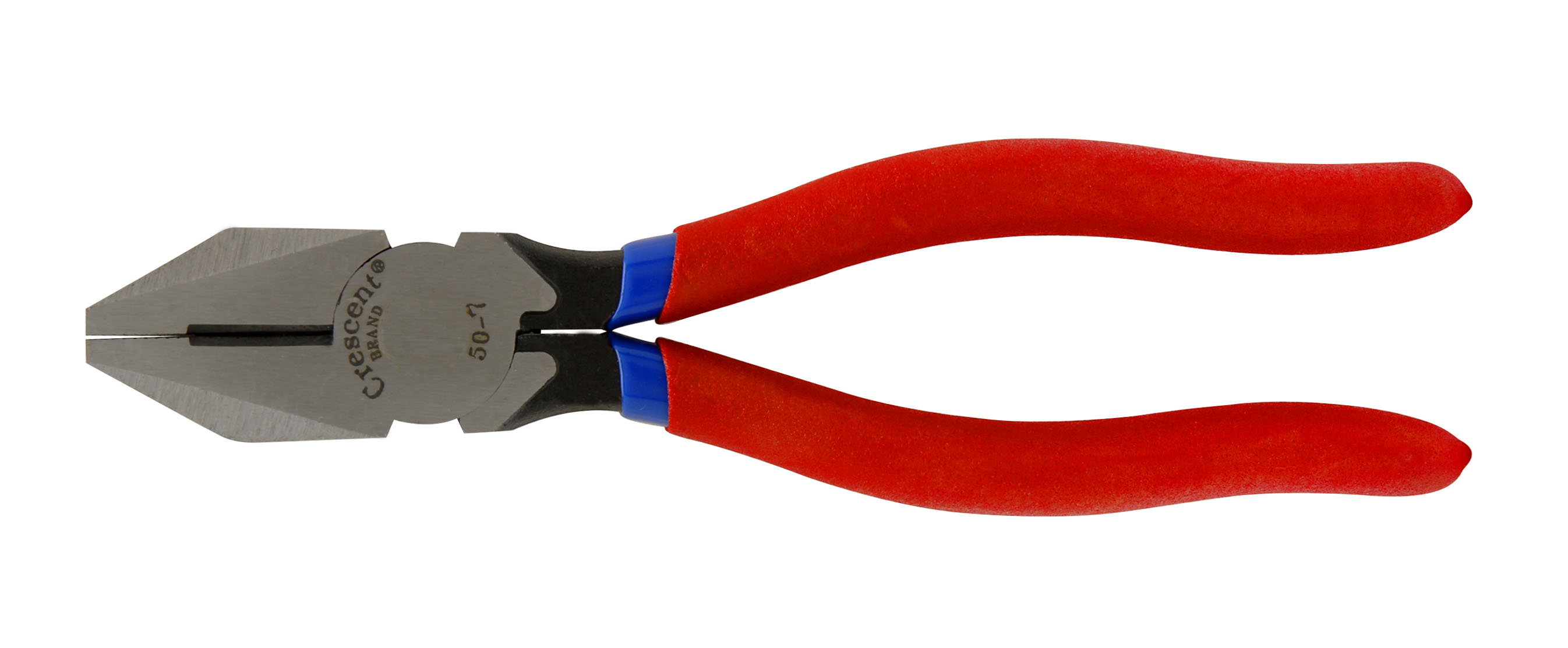 7 1/4" Side Cutting Solid Joint Pliers, Cushion Grip, Carded