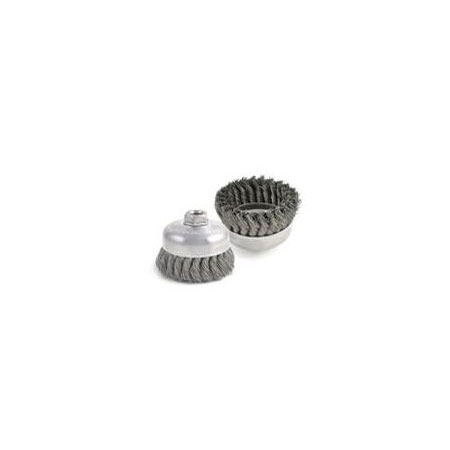 BUS-4 .014, 5/8-11 AH Knot Type Cup Wire Brush - Single Row