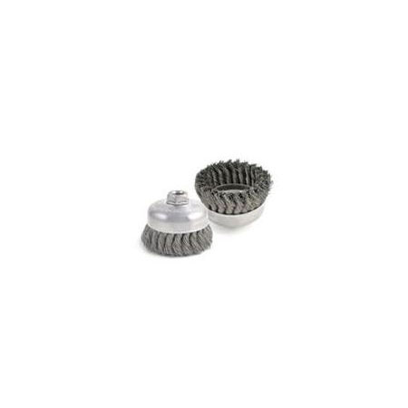 BUS-6 .014, 5/8-11 AH Knot Type Cup Wire Brush - Single Row