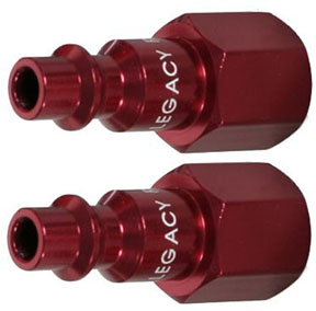ColorConnex Type D Industrial 1/4 In Body Plug Red 1/4 In Female